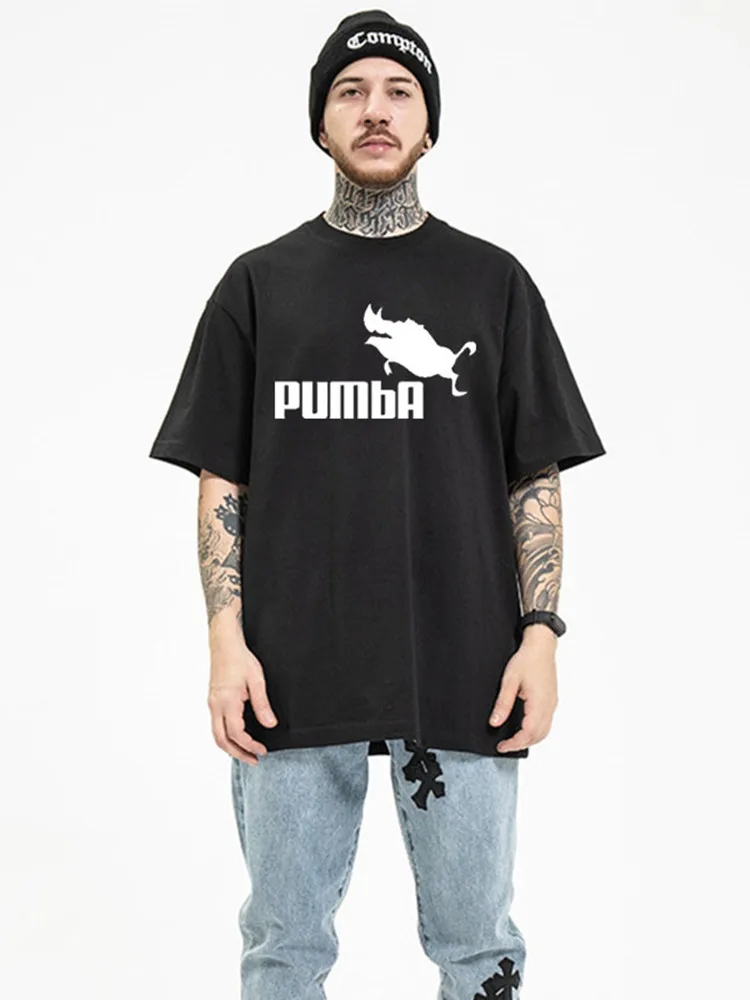 

Fashion Funny Cool Pumba Tee Cute T shirts Pumba Men Casual Short Sleeves Cotton Tops Summer Jersey Costume T-shirt Unisex