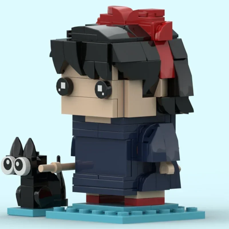 Фото 293 детали MOC: Конструктор «Кики, Томбо, Джиджи» по мотивам студии Ghibli. Сборная модель, идея для подарка на фестиваль, игрушка на день рождения. №4