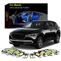 canbus indoor lighting for mazda cx3 cx5 cx7 cx9 cx 3 5 7 9 2007 2021 car accessories interior dome reading lights led bulbs kit