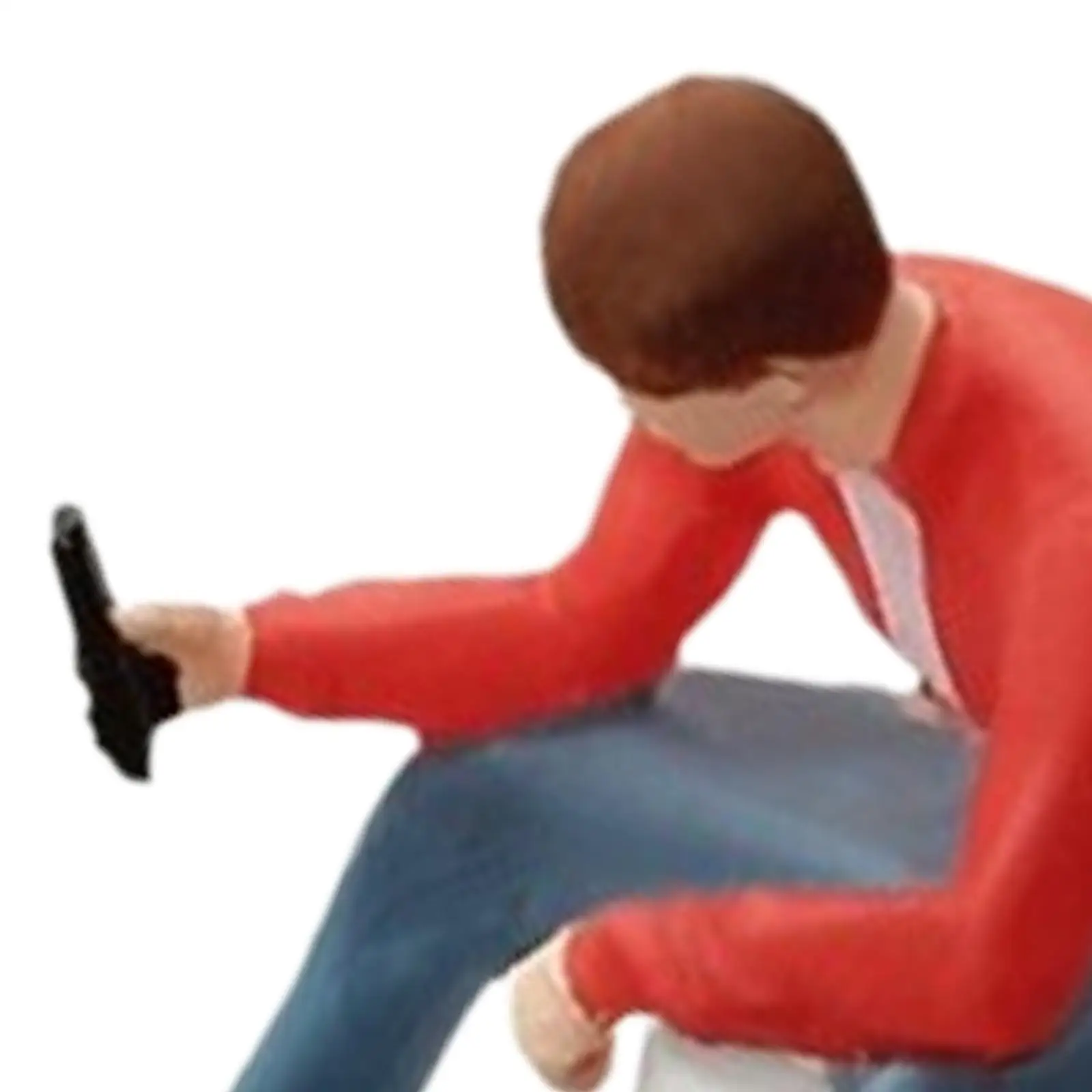 1/64 масштаб мини-туалет игровой телефон набор для ванной комнаты макета проектов