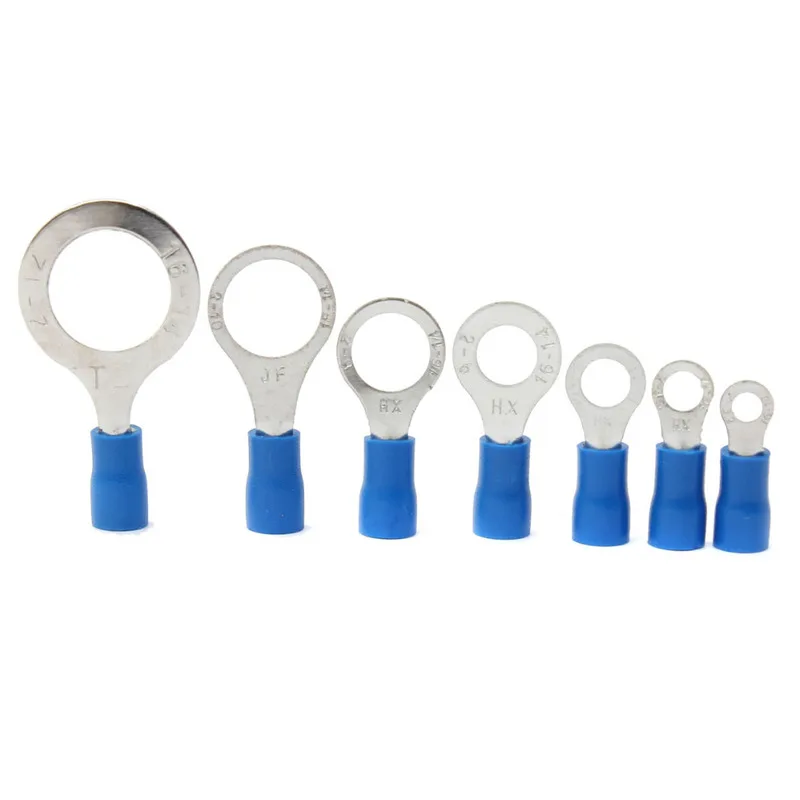 16-14AWG 1 5-2 5 мм изолированный кольцевой коннектор Красный M3/M4/M5/M6/M8/M10/M13 ПВХ провод