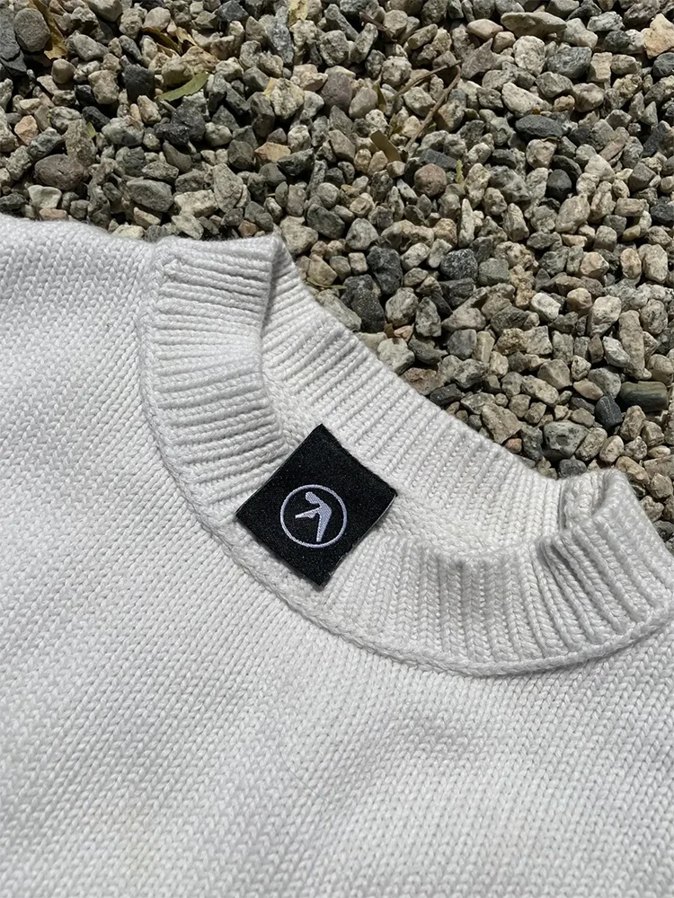 Мужской свитер Y2K Aphex Twin Knit Logo пуловеры большого размера готический джемпер