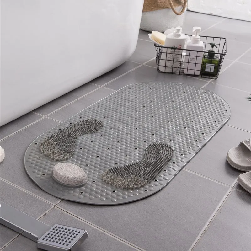 youpin new style pvc toilet bathroom non slip mat household bathroom grind stone floor mat shower room massage foot mat free global shipping
