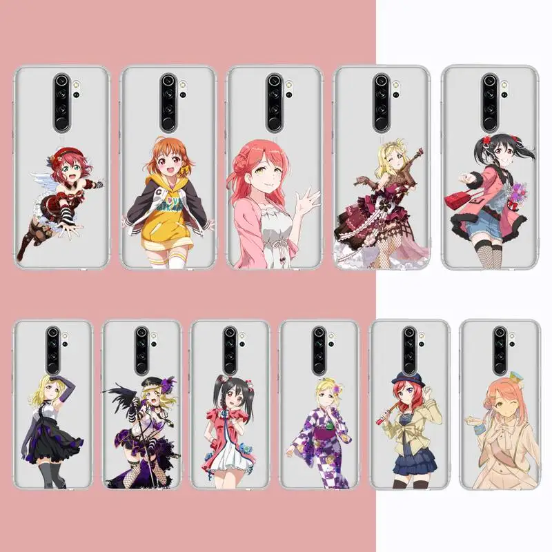 

Yinuoda Love live school idol diary Phone Case for Samsung S20 S10 lite S21 plus for Redmi Note8 9pro for Huawei P20 Clear Case