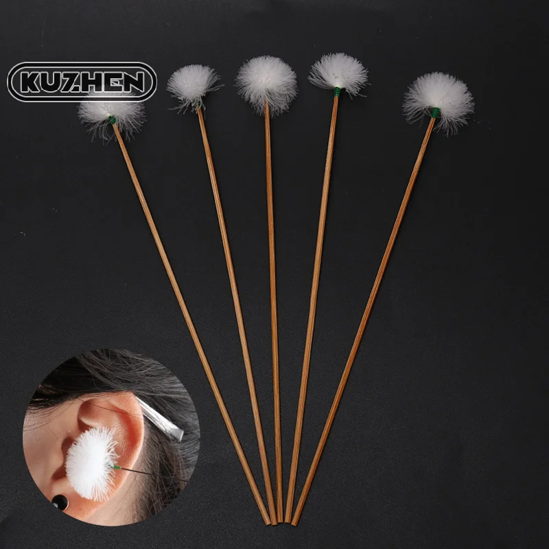 5 шт. средство для удаления воска с гусиными перьями чистки ушей палочка ухода за