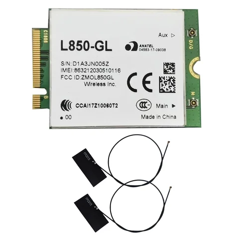 Модуль WWAN L850 GL + антенна 4G LTE Cat9 M.2 LTE WCDMA-карта для маршрутизатора Keenetic