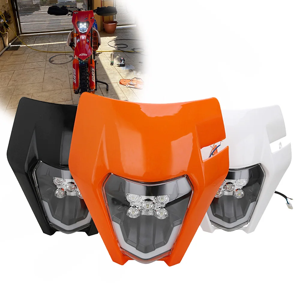 Фара Налобная светодиодная для мотоцикла KTM EXC EXCF SX SXF XC XCF XCW XCFW 125 150 250 300 350 450 530