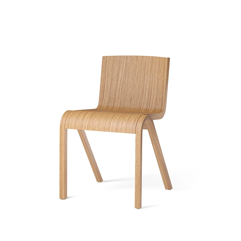 

Xl Armchair Coffee Oak Wood Simple Work Leisure Wood Color Dining Chair