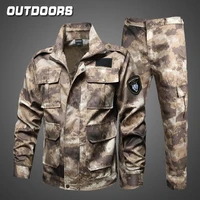 male camouflage suit outdoor wear resistant to dirty tooling combat uniform labor insurance overalls site