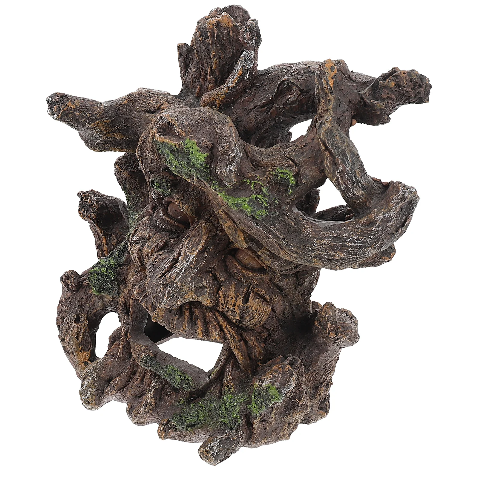 

Aquarium Stump Fish Tank Decor Resin Hideout Cave Reptile Accessories Shrimp Prank Underwater Decorsdriftwoodtree Hide Ornament