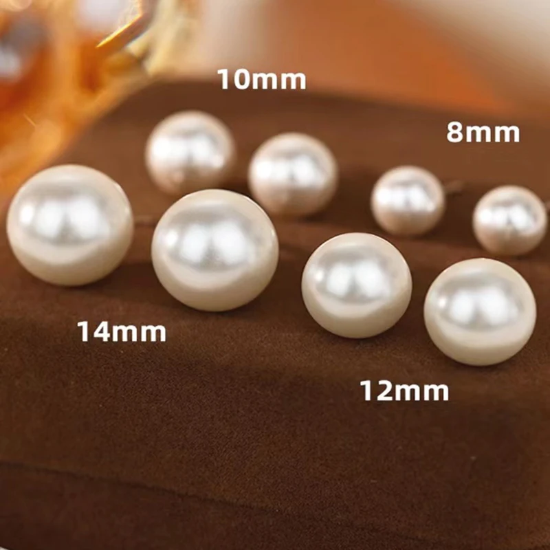 Pearl Stud Earrings for Women 2023 Trending New in Earrings Korean Fashion Earing Stainless Steel Jewelry Woman Free Shipping