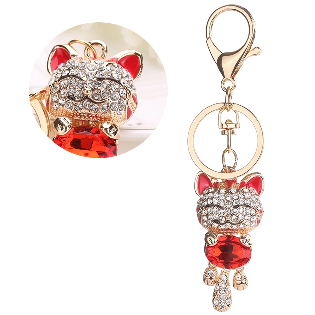 

Metal Car Keychain Lucky Fortune Cat Charm Maneki Neko Cat Charm Charms Gifts Japanese Maneki Neko Fortune Cat Keyring Keychains