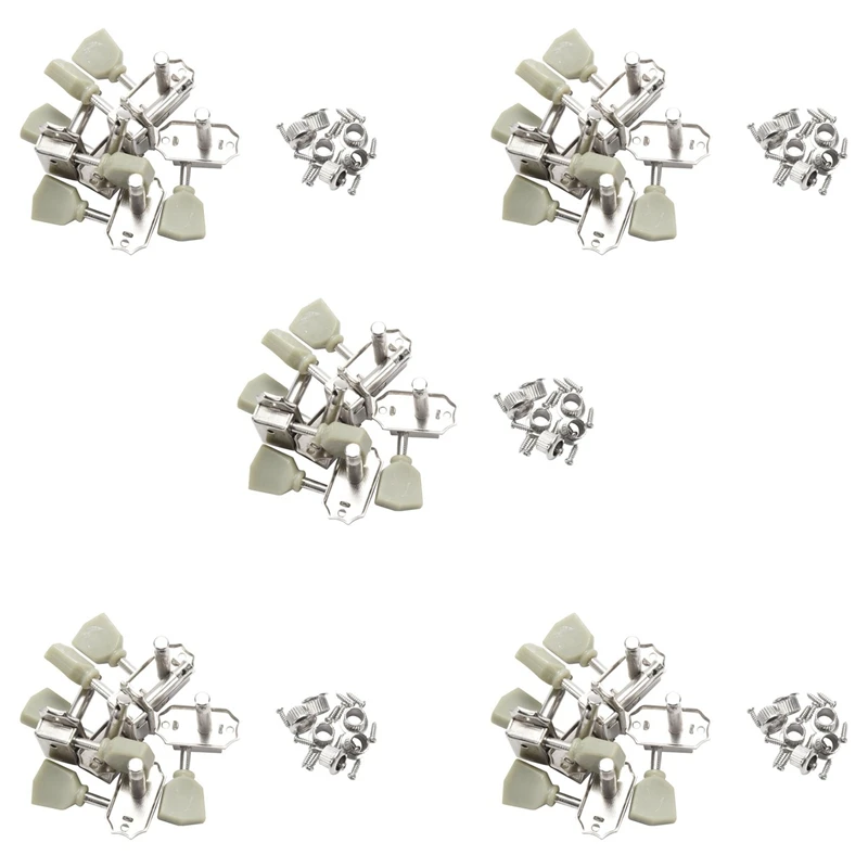 

30 Pcs Jade Green Retro Trapezoid Button Locked String Tuning Pegs Key Tuner Machine Head For Guitar Lock Schaller Style