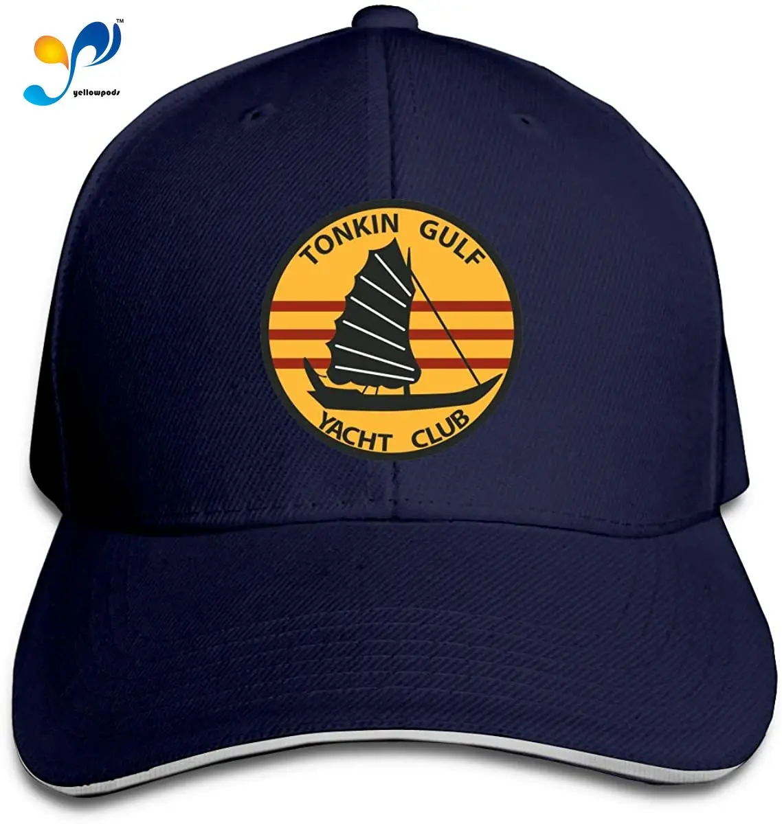 Tonkin Gulf Yacht Club Patch Breathable Leisure All-Match Casquette Sandwich Cap