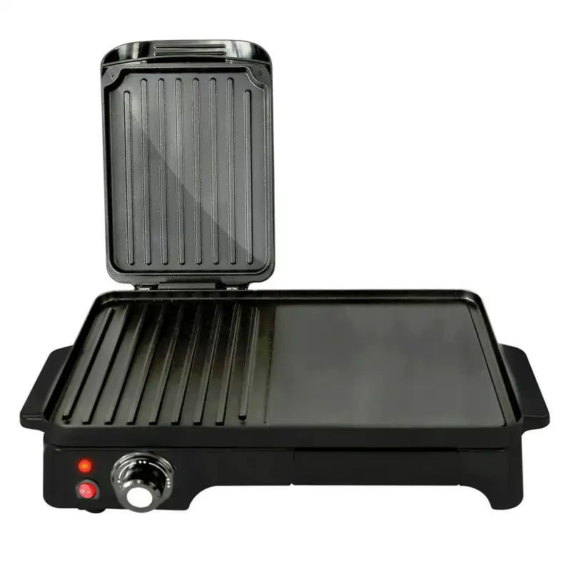 

PKGRIL43 Electric Griddle Crepe Maker With Press Grill