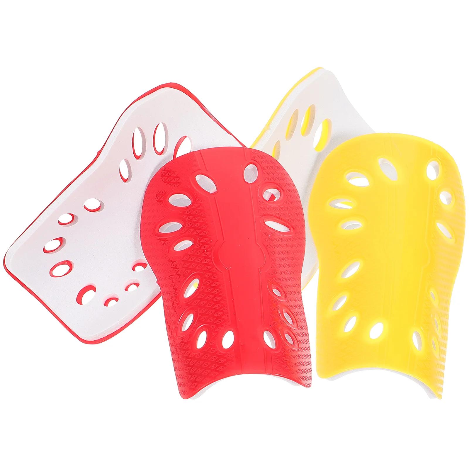 

2 Pairs Football Shin Boards Leggings Pads Plastic Youth Soccer Guards Child Calf Gear