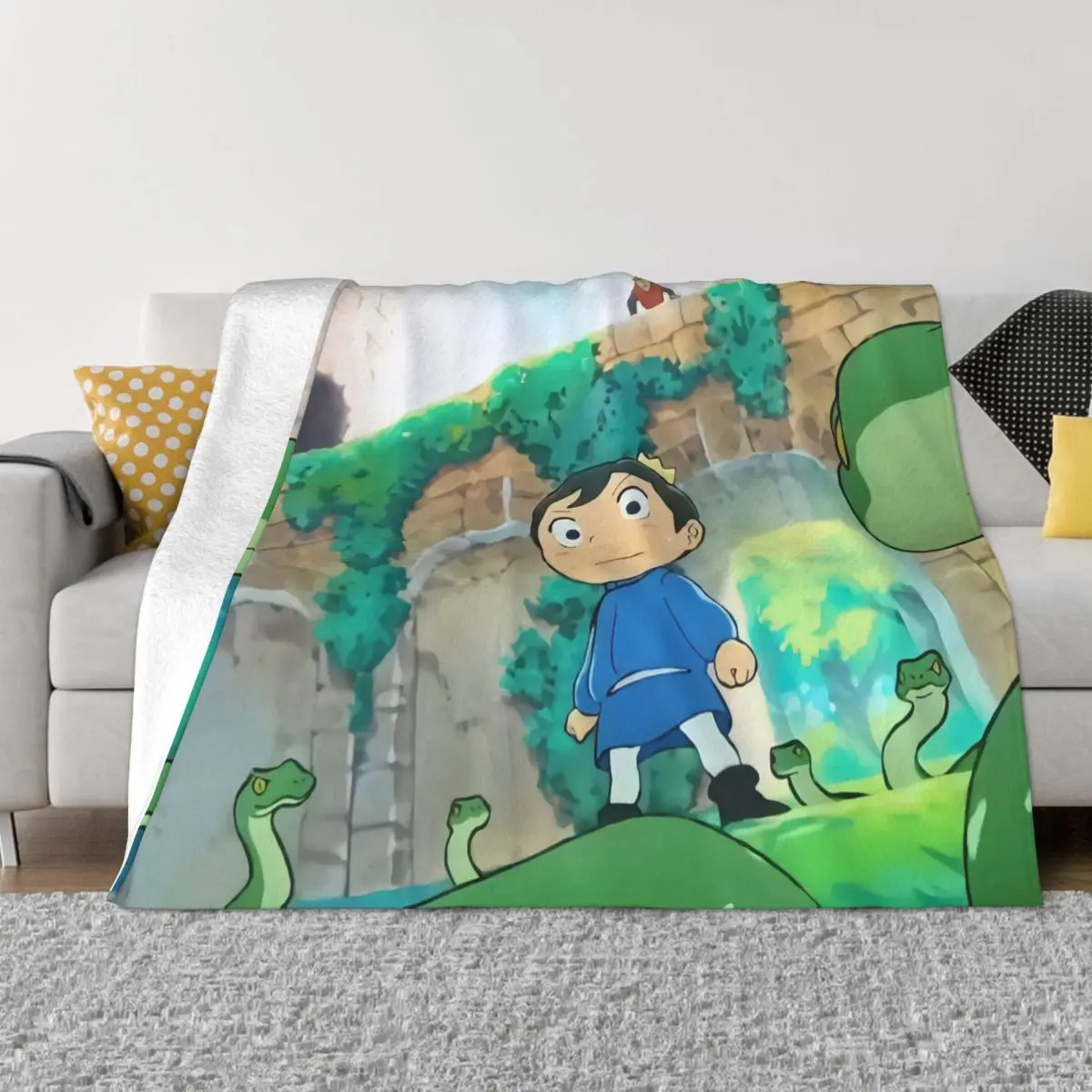

Ousama Ranking Of Kings Knitted Blanket Velvet Cartoon Anime Bojji Soft Throw Blanket for Home Couch Bedspread