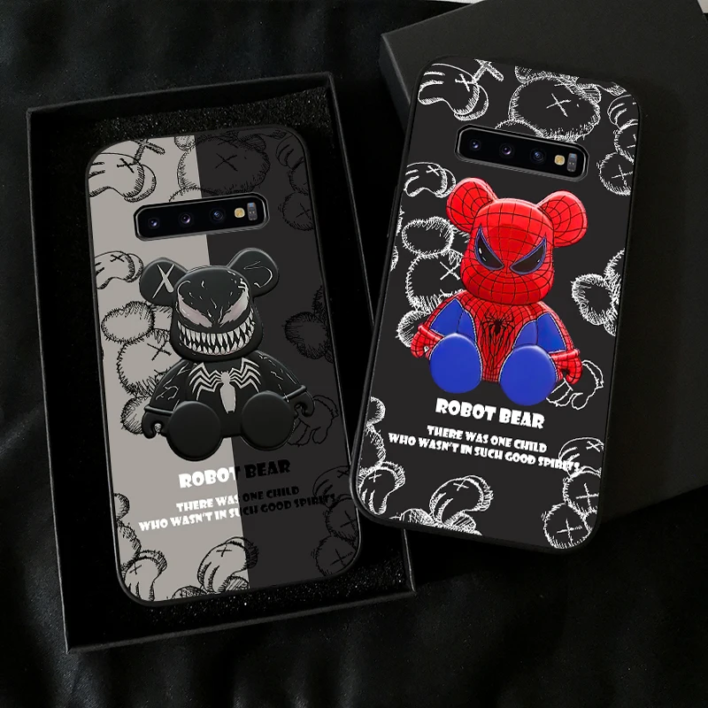 

Marvel Cute Spiderman Venom Bear For Samsung Galaxy S10 Plus S10E S10 Lite For Samsung S10 5G Phone Case Soft Back