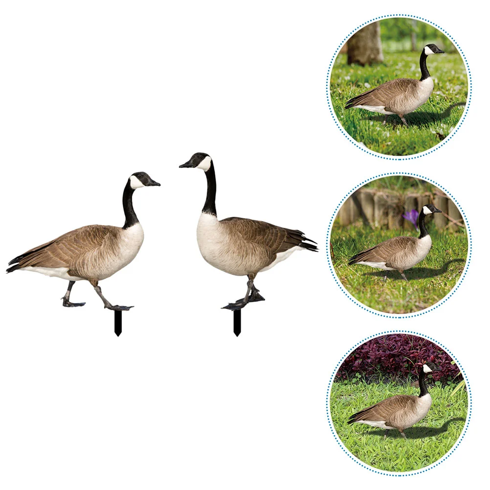 

Duck Garden Yard Statue Animal Stakes Stake Metal Sculpture Decorations Decorative Farm Lawn Figurines Figure Iron Outdoor
