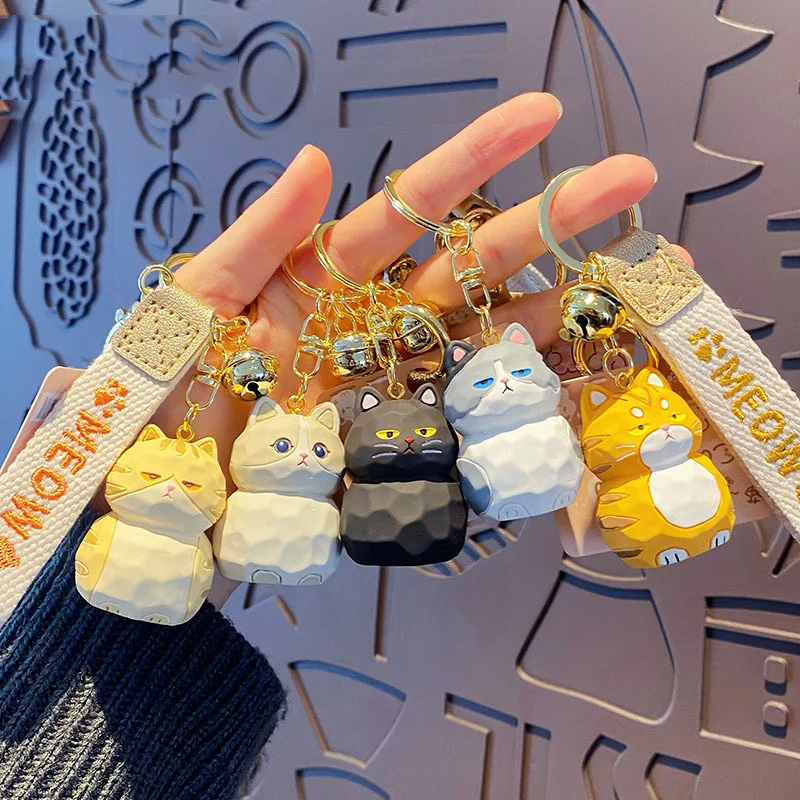 Полимерный брелок-подвеска в виде кошки и животного для женщин и мужчин, модный ювелирный подарок