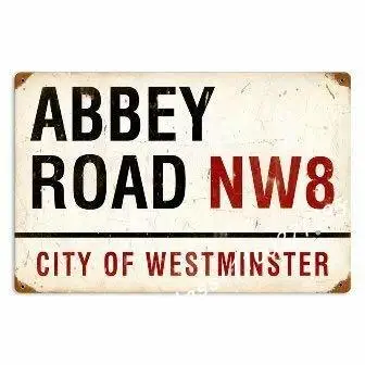 

Abbey Road Street Signs Vintage Metal Sign
