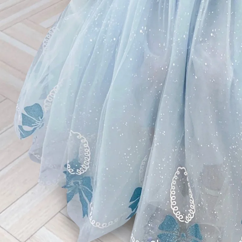 Halloween evening dresses girls Beachwear snow queen princess boys' clothes |