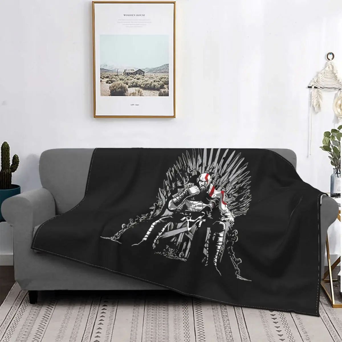 

Игровые одеяла God of War Athena, флисовое покрывало для спальни