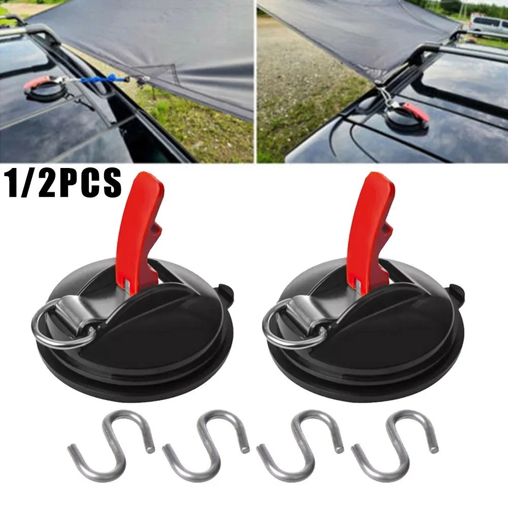 

1/2pcs Tent Suction Cups Anchor Securing Hook Tie Down Heavy-duty Camping Tent Accessory Tarp As Car Side Awning Pool Tarp