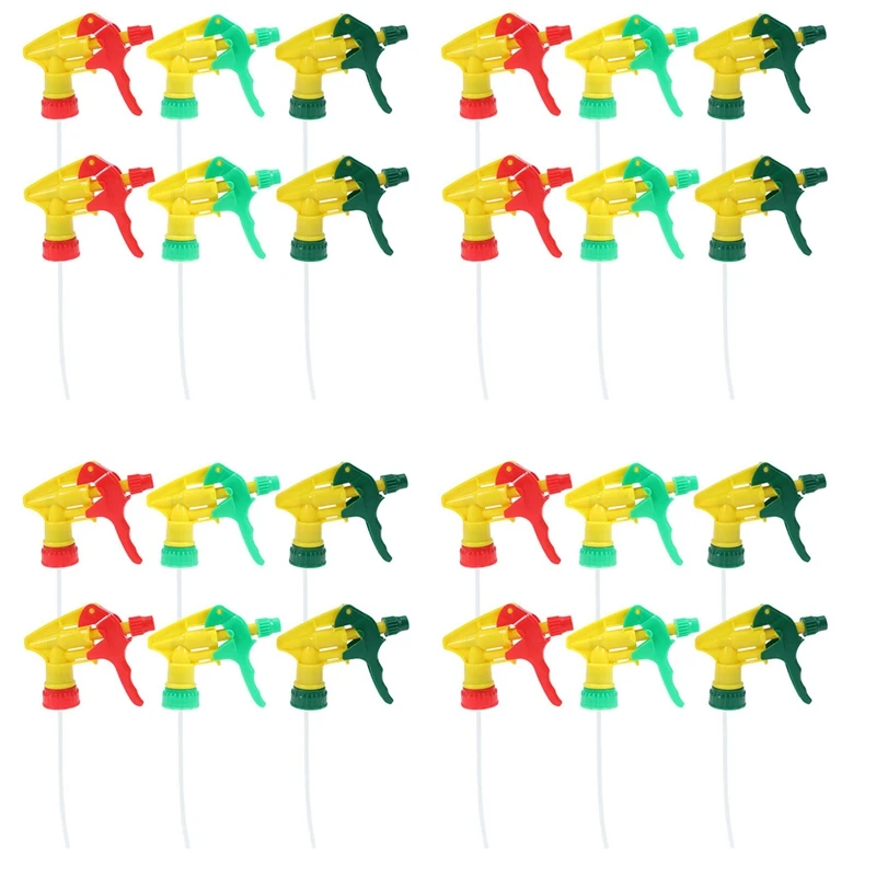 

24 Pcs Heavy Duty Chemical Resistant Trigger Sprayer Spray Bottle Nozzle Head Promotion