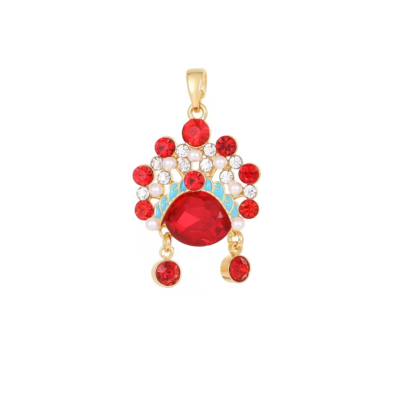 Ретро Пекинская опера макияж для лица меч Dan Culture ожерелье кулон китайское колье