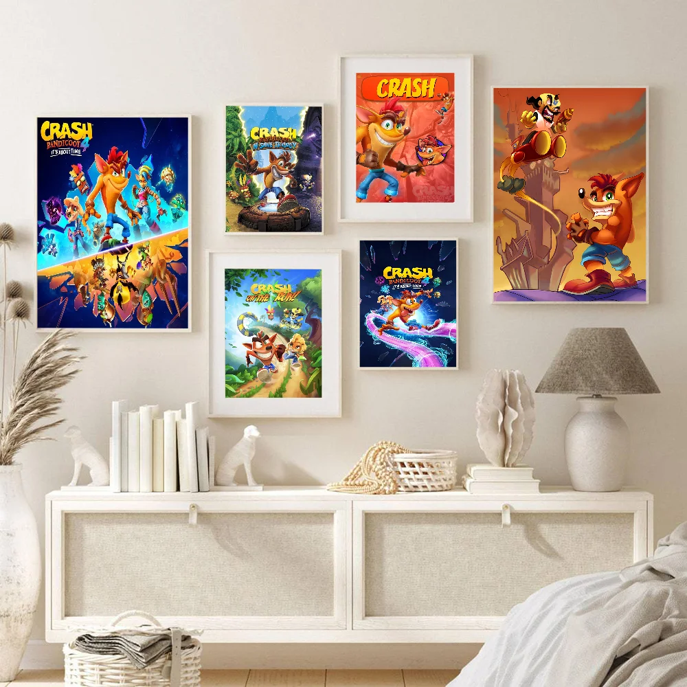 Набор Из 4 Плакатов B-Bandicoot Классические Фильмы Настенное Искусство