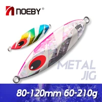 noeby slow jigging lures 60g 80g 100g 120g 150g 180g 210g metal jig luminous hard bait sea fishing jigs fishing tackle