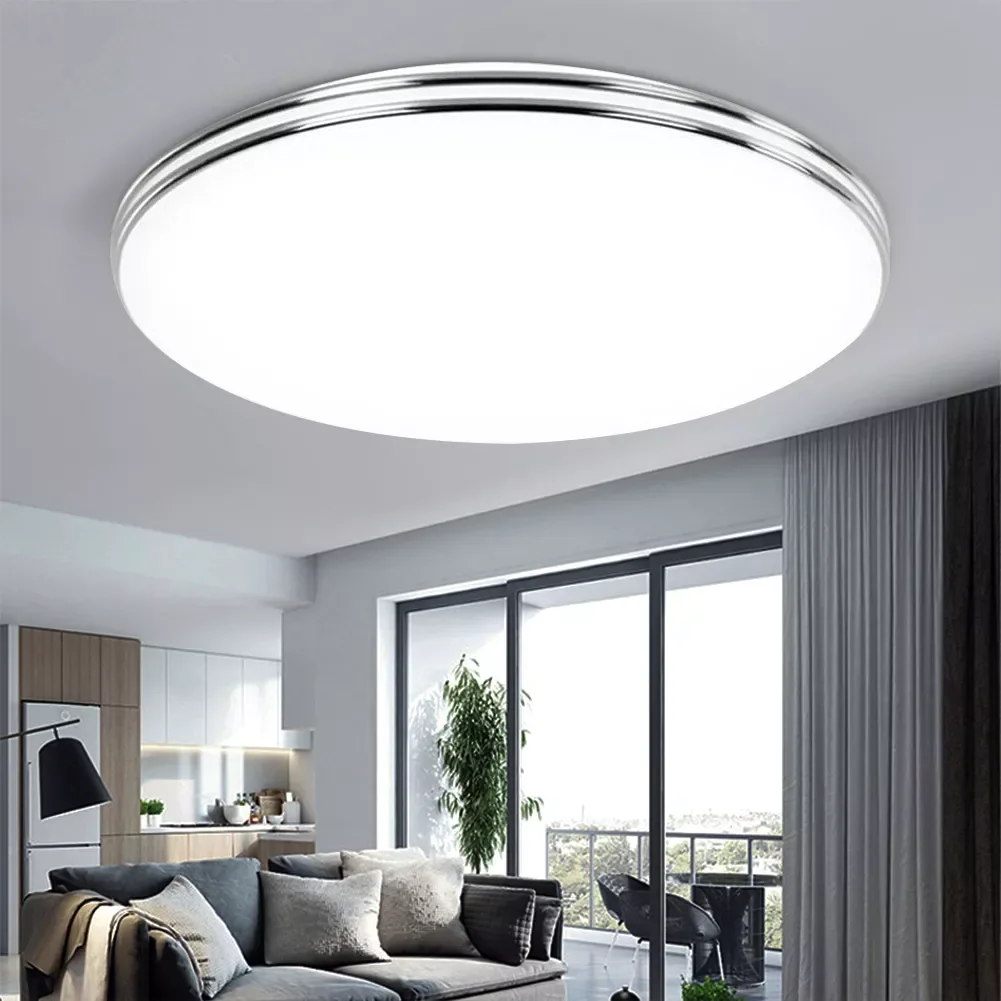 

NEW Ceiling Light 72W 36W Down Light Surface Mount Panel Lamp AC 220V 3 Colors Change Modern Lamp For Home Decor Lighting