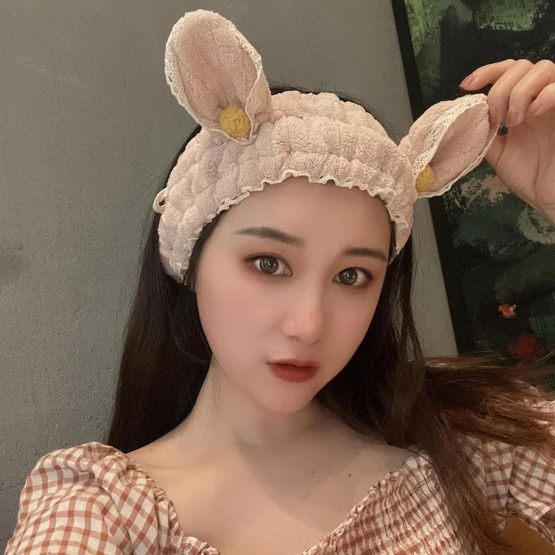 

Female Makeup Headband Kawaii Hair Accessories Cat Ears Bands Women Girls Makeup Korean Cute Cosmetics For Wash Face Bow Beauty