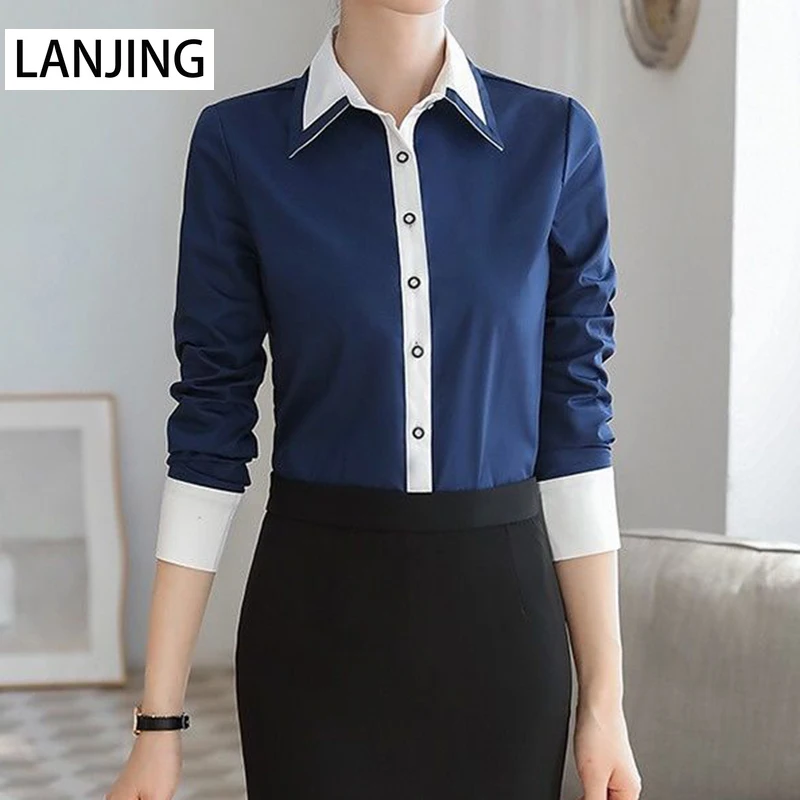 

Shirt women's long-sleeved autumn and winter new fashion fleece shirt women's white warm inch shirt vintage top