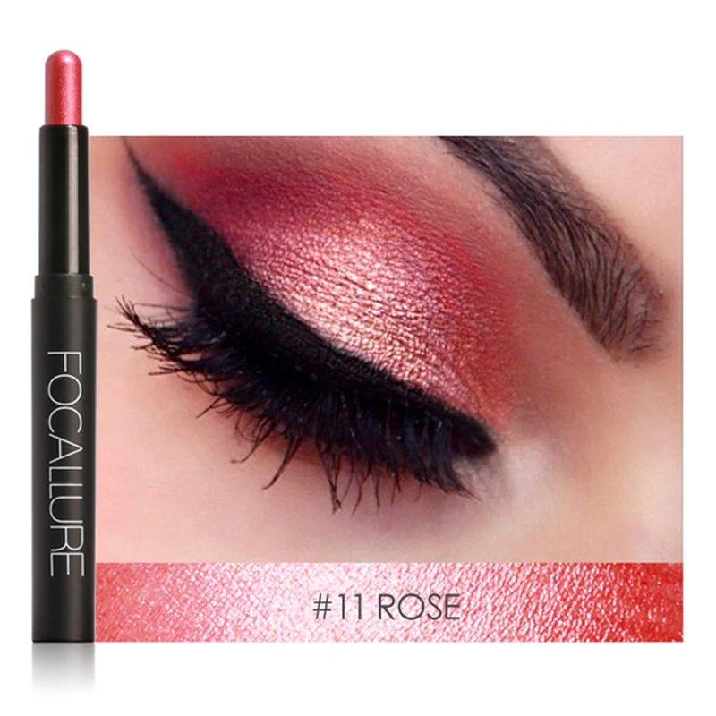 

FOCALLURE Glitter Mermaid Eyeshadow Stick Waterproof Metallic Shimmer Eyeshadow Pen Eyes Makeup Eye Shadow & Liner Combination