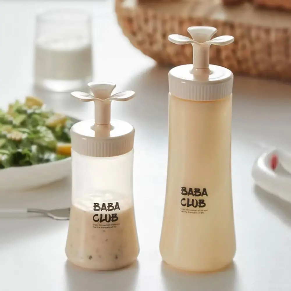 2 шт. портативная бутылка для соуса без пролития 210 мл 350 пластиковая разделенная с