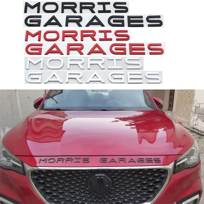 

ABS Car Front Rear Hood MG MORRISGARAGES Logo Sticker Rear Bumper Tail Door Trunk Sticker Car Rear Emblem Sticker Accessories