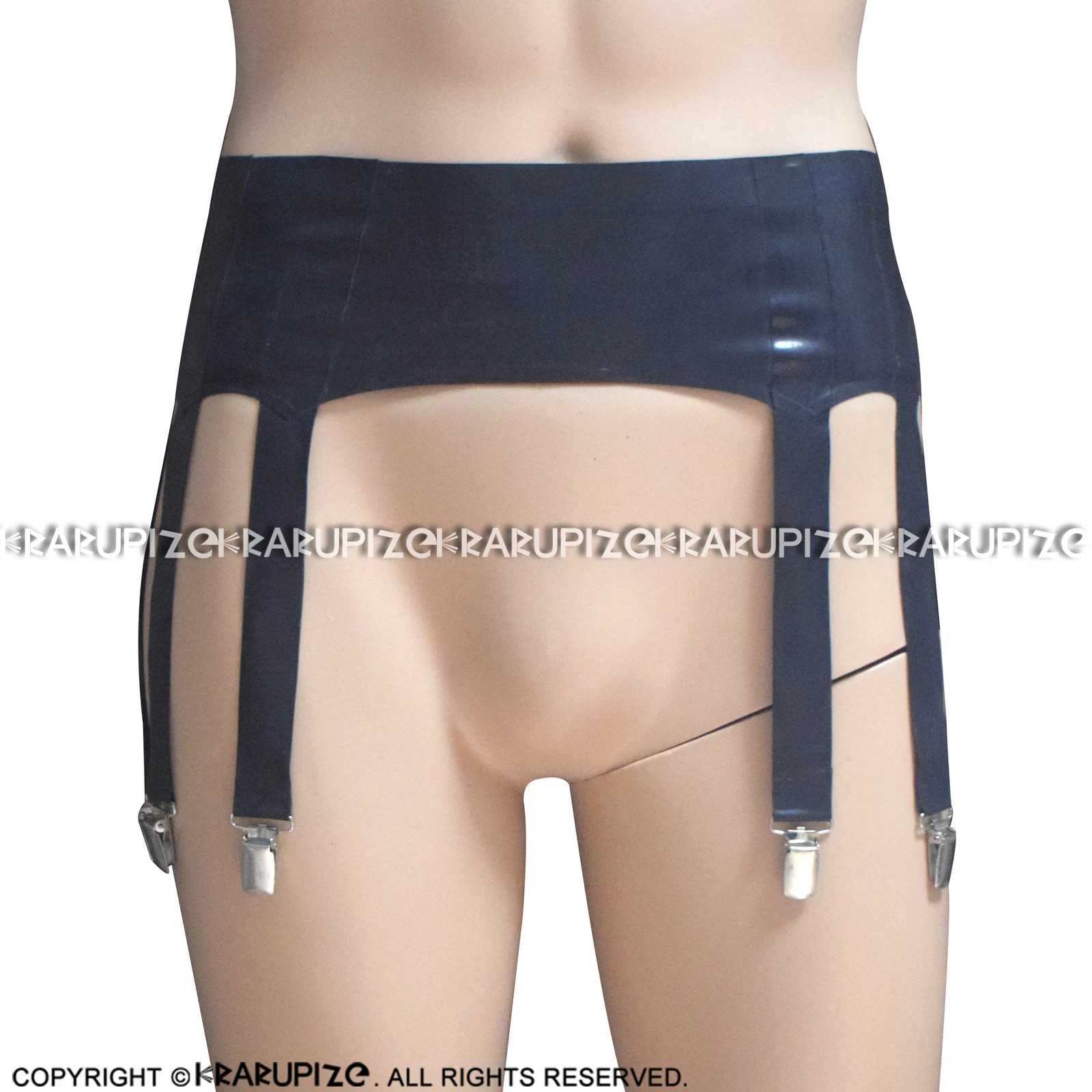 

Black Sexy Mini Latex Skirts With Ten Pieces Of Garters For Stockings Belts Low Waist Shorts Rubber Bottoms JC-0034