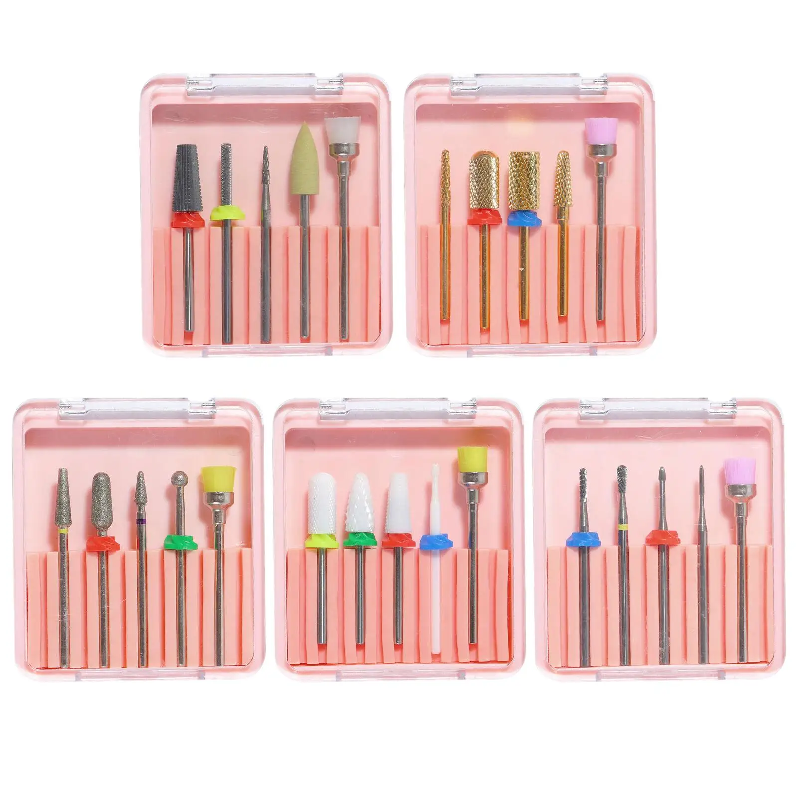 5-х насадок вольфрамовая сталь керамические наборы для удаления полировки ногтей