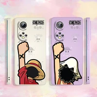 japan anime one piece cartoon luffy for huawei honor x20 30 30s lite v30 50 pro se lite 60 pro se play3 liquid rope phone case