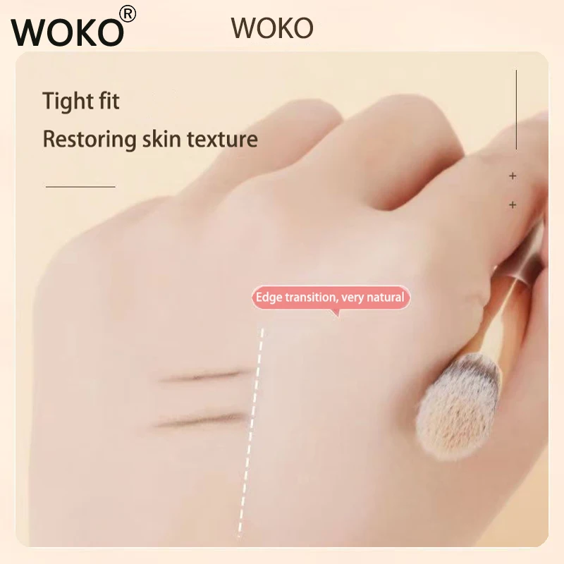 Фото Кисть WOKO для консилера с двойной головкой, кисть для консилера для пальцев, Кисть для макияжа и консилера для головы, кисть для консилера, инструмент для макияжа с покрытием от пятен на лице №4