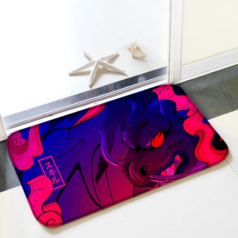 

Floor Mats for Home Japanese Style Bedroom Carpet Door Mat Entrance Living Room Rugs Children Kitchen Bath Decoration Motorcycle