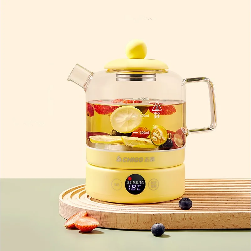 

Горшок для здоровья полностью автоматический многофункциональный электрический чайник из утолщенного стекла большой емкости Электрическ...