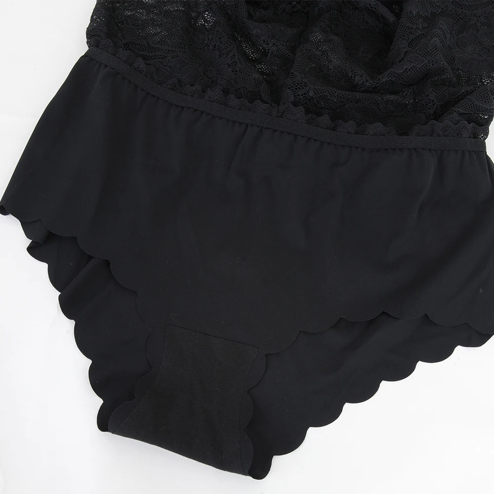 Черные кружевные безопасные леггинсы Φ 2 в 1 дышащее женское Бесшовное нижнее