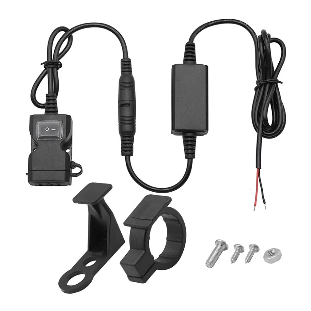 

Универсальное зарядное устройство с USB-адаптером на руль мотоцикла, 5 в постоянного тока