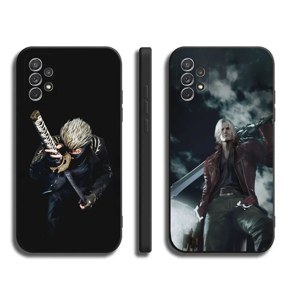 D-DMC 5 Dante Vergil Phone Case For Samsung Galaxy A20 A21s A22 A31 A32 A52 A53 A72 73 A80 A91Soft Black Cover