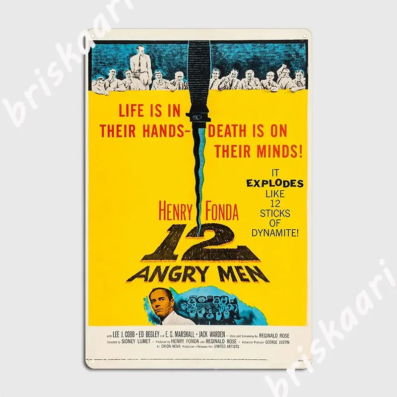 

Металлический плакат из сериала «Двенадцать злых мужчин»