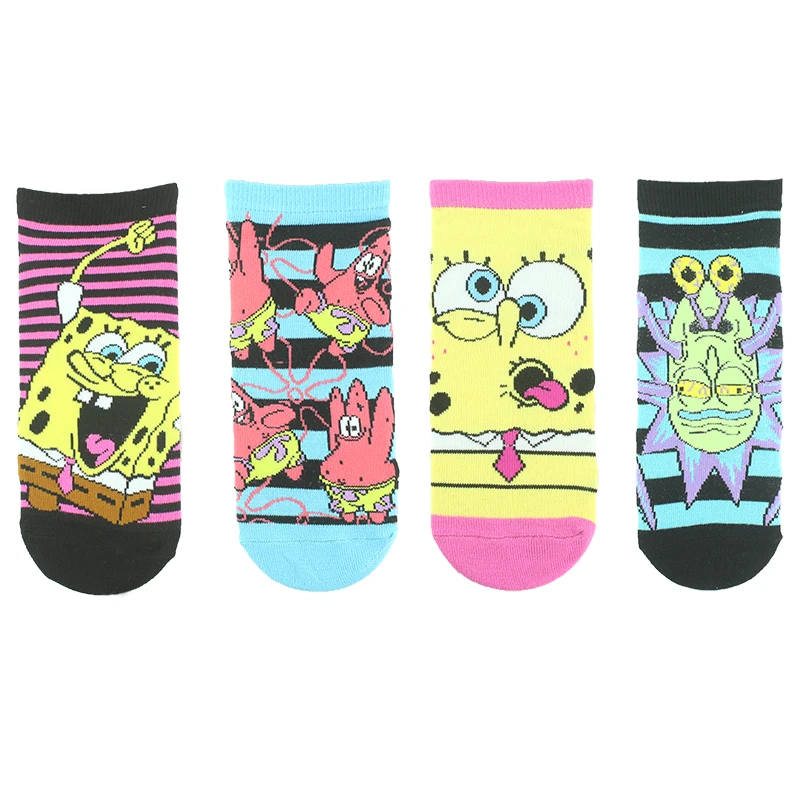 

Cute Cartoon Happy Funny Sock Women Creative Harajuku Kawaii Animal Print Sokken Short Shallow Mouth Crew Chaussette Femme