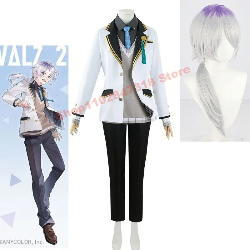 

Nijisanji Vtuber Genzuki Tojiro Cosplay Costume Or Wig Virtual Idol Group VΔLZ Uniform Suit Three Styles To Choose From